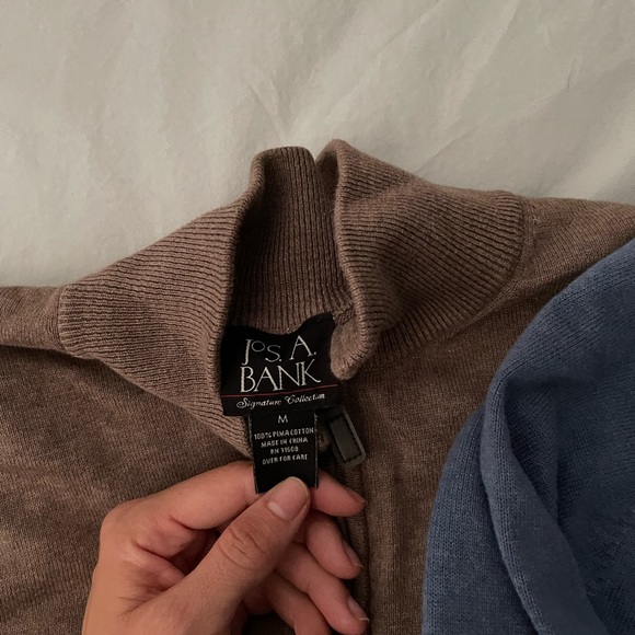 Jos.A.Bank zip up pull over sweater - Picture 3 of 3
